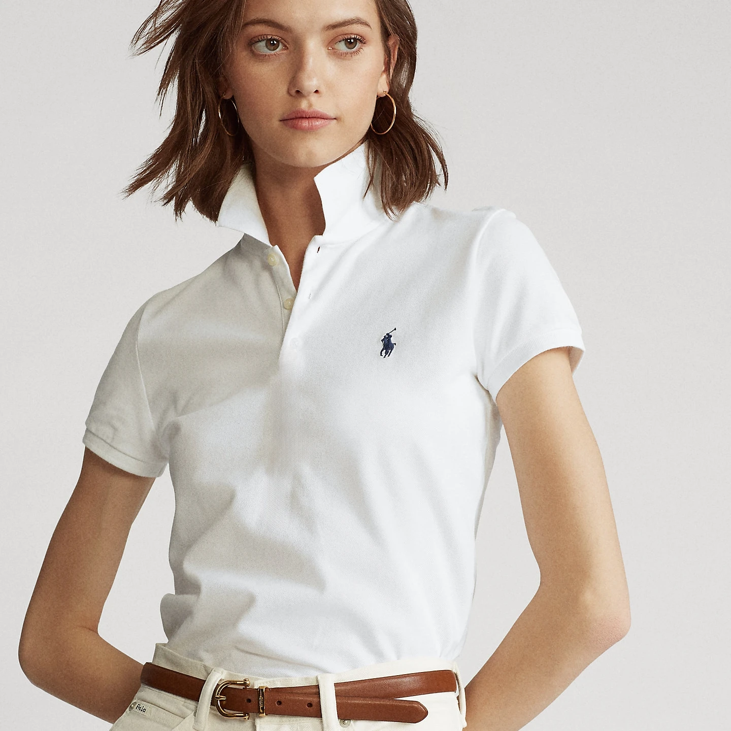 Pony Standard Polo Golf Summer Temperament Women's POLO Shirt Lapel Short-sleeved T-shirt Women Top Brand Polo Shirt