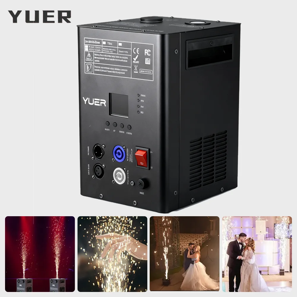 

750 Вт холодная искра фейерверк машина с дистанционным управлением DMX512 для DJ дискотека, вечеринки, свадьбы, ночного клуба, бара, КТВ, машина для сценических эффектов