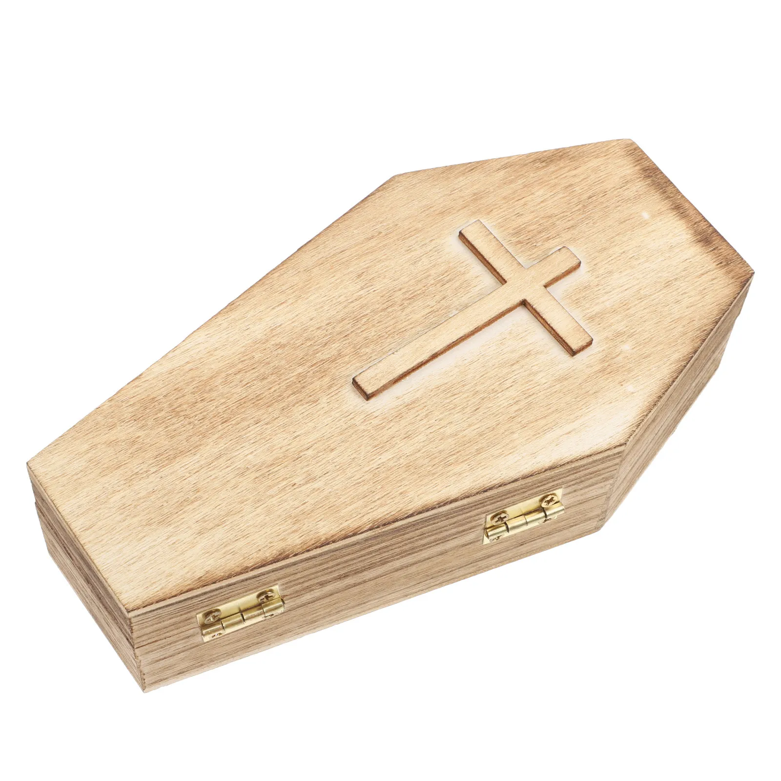 

Small Coffin Jewelry Box Lightweight Wood Halloween Jewelry Storage Box Portable Earring Ring Holder Organizer