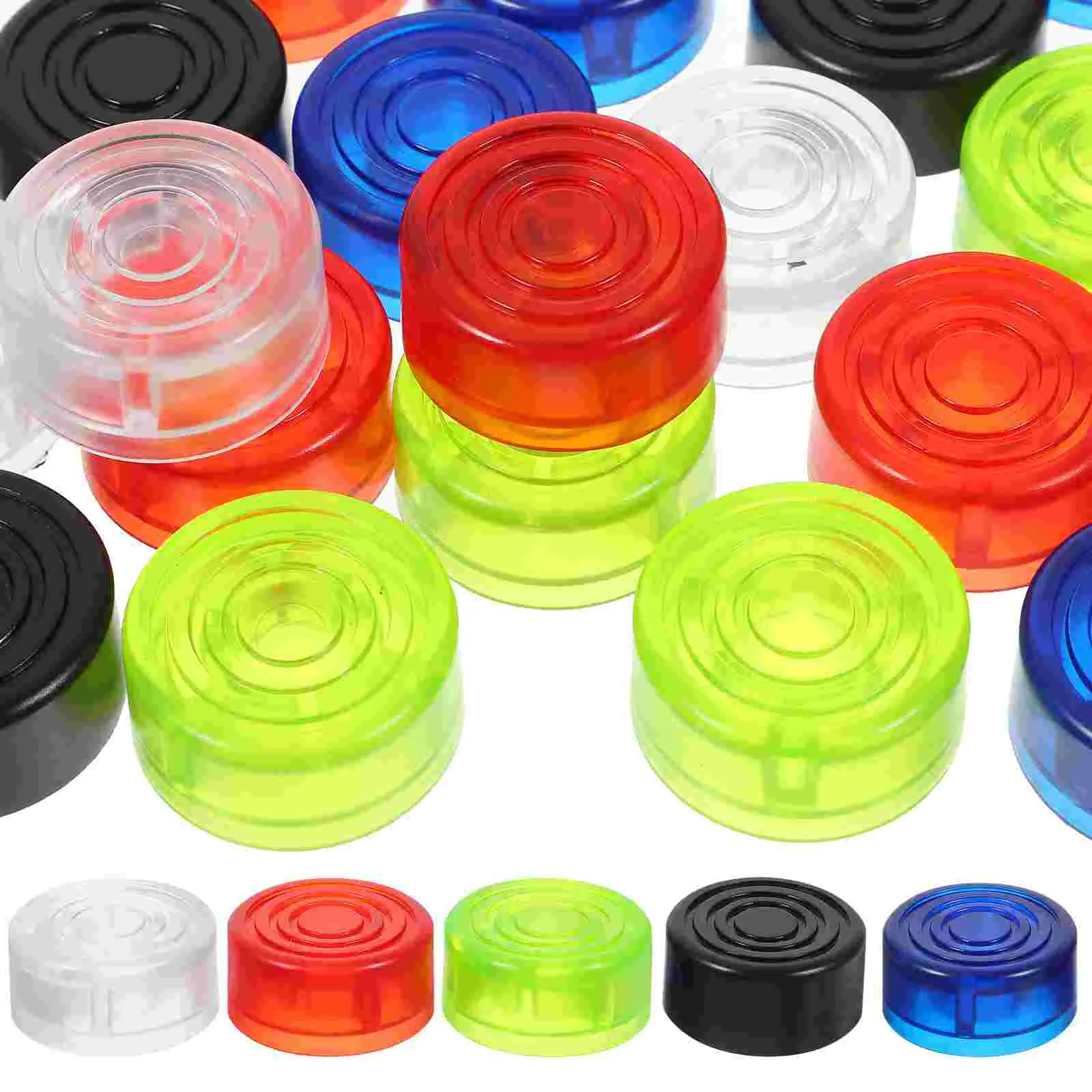 20 Pcs Electric Guitar Pedal Cap Plastic Knobs Caps for Footswitch Buttons Pedals