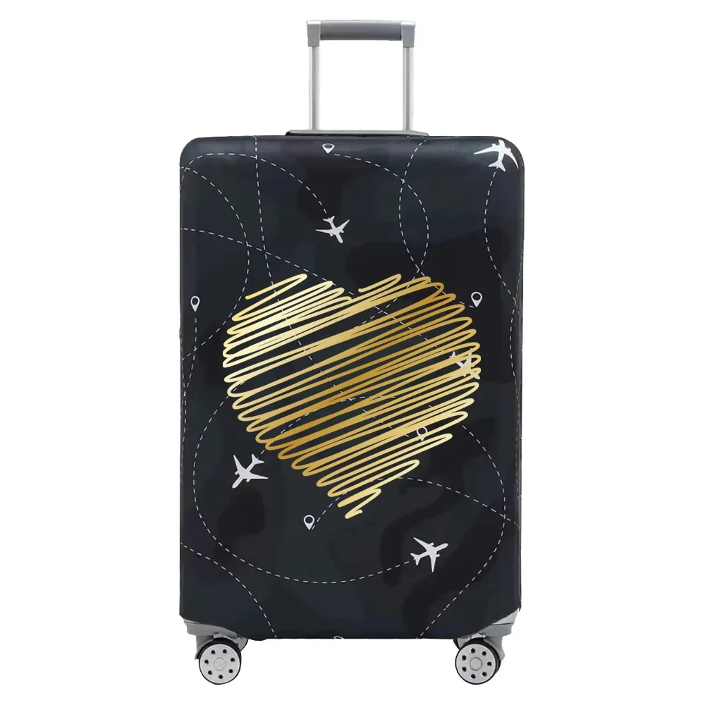 Baggage Covers Travel Luggage Protective Cover Stretch Dust Suitcase Covers Love Print Series for18-32inch Travel Accessories