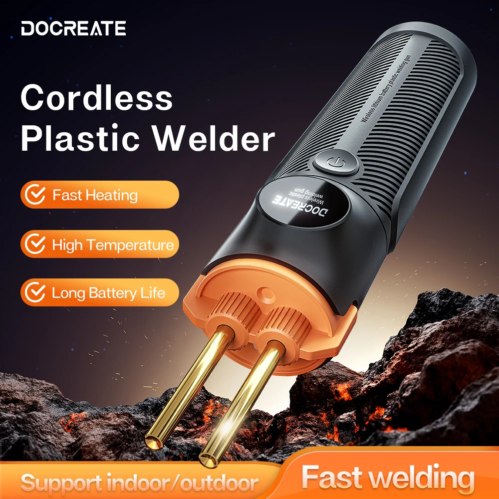 Portable Hot Stapler Plastic Welding Machine Car Bumper Repair Kit PVC Plastic Repairs Wireless Handheld Plastic Soldering Gun