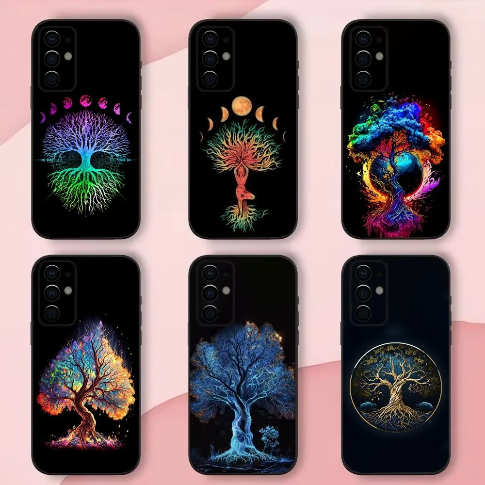 

Tree of Life Space Phone Case For Samsung S24,S21,S22,S23,S30,Ultra,S20,Plus,Fe,Lite,Note,10,9,5G Black Soft Shell