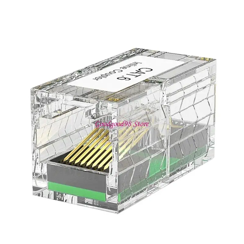 

Durability Metal Shielded Ethernet Cable Couplers Gold Plated Contacts Highly speed Data Transfer Compatible for Cat6 Cable