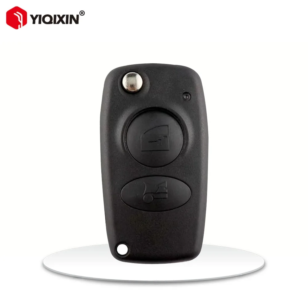 YIQIXIN 2 Button Modified Flip Remote Car Key Shell Fob Case For Alfa Romeo 166 Replacement Uncut Blade Auto Key Housing No Logo