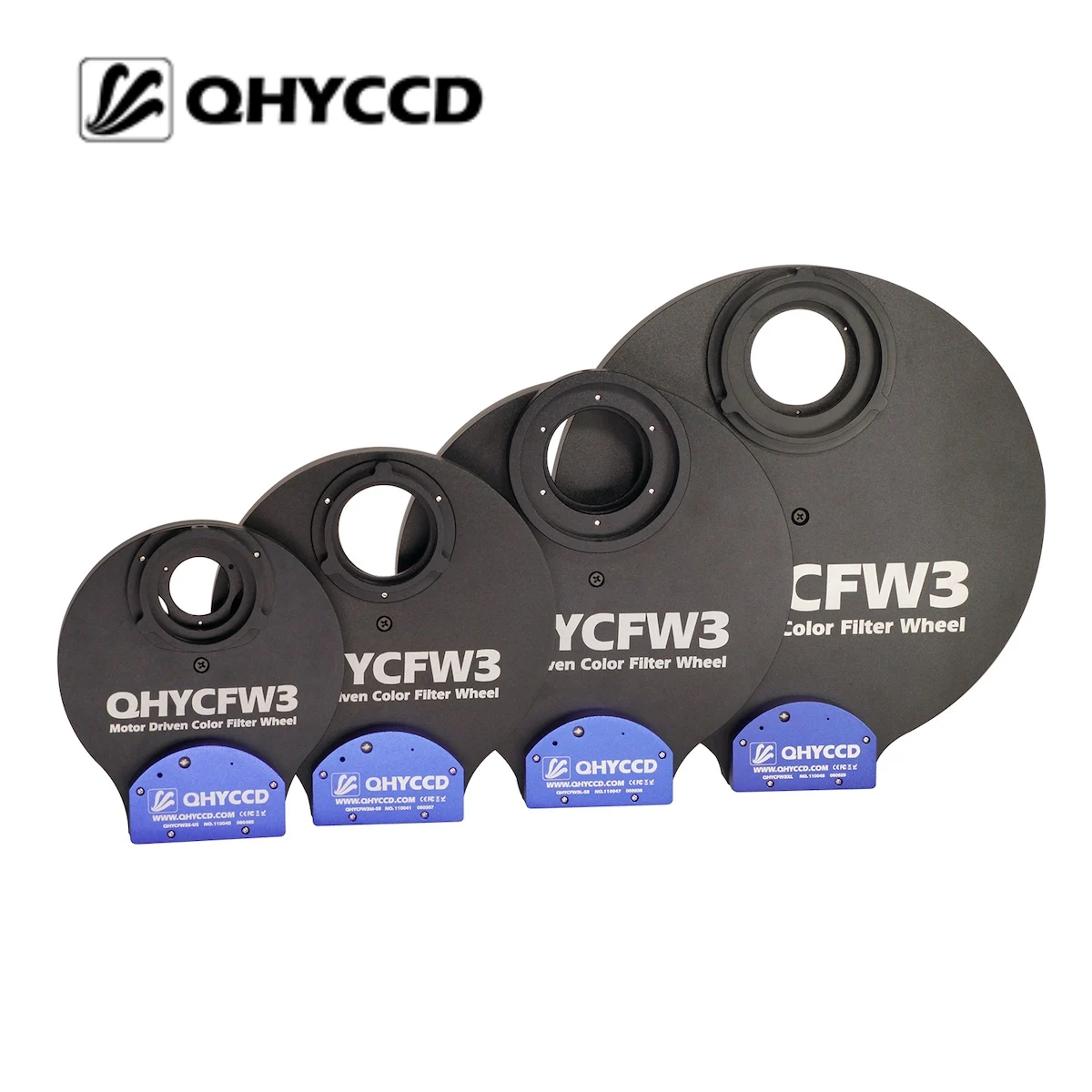 Qhyccd QHYCFW3 Motor Aangedreven Kleur Filter Wiel QHYCFW3-S QHYCFW3-M QHYCFW3-L QHYCFW3-XL Mono Camera Accessoires Diepe Ruimte