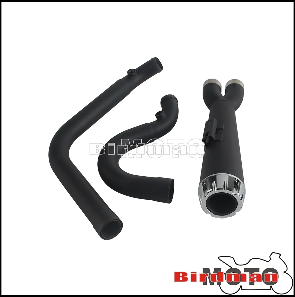 Motorbike Exhaust Replacement Part Stepped Head Pipe Muffler For Harley Dyna Fat Boy Low Rider Street Bob Super Wide Glide 06-17
