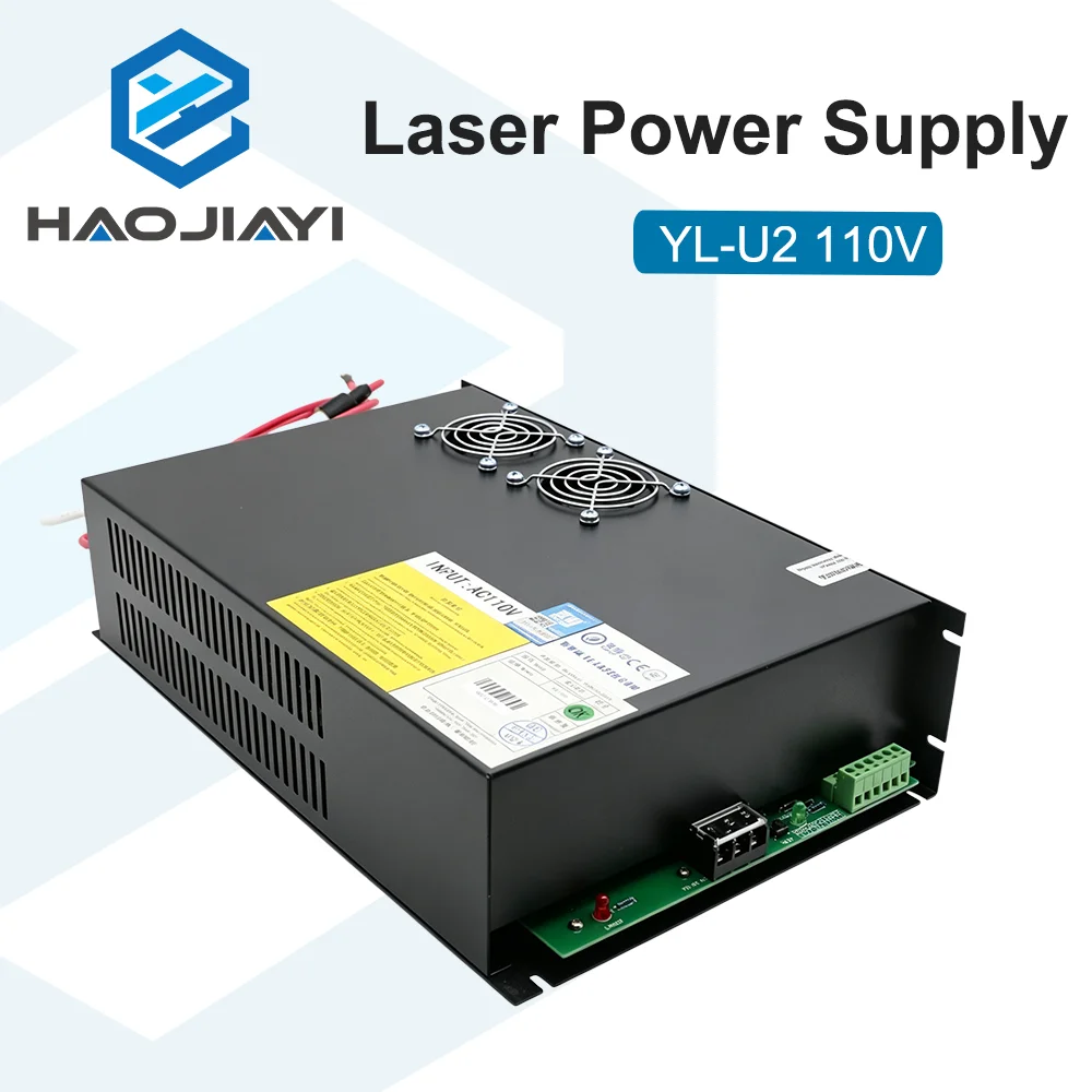 YL-U2 110V CO2 Laser Power Supply High Voltage PSU for CO2 Glass Laser Tube Engraving Cutting Machine Replacement Parts