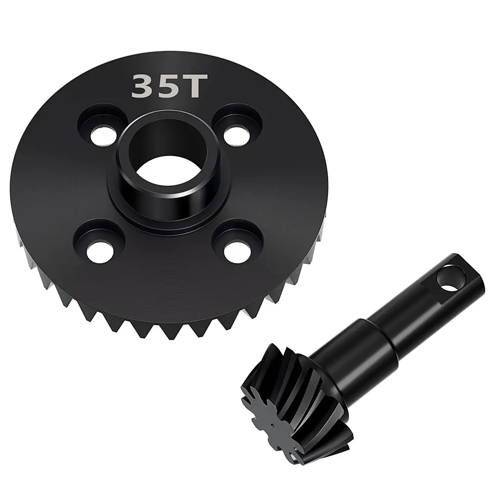 

GLOBACT Steel for 1/10 TRX4 Ring Gear Diff Gears Axles Gear Pinion Gears 10T 33/34/35T Underdrive Axle Helical Gear Replace 8288
