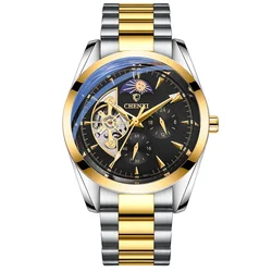 CHENXI 8801 Luxury Tourbillon Watches Men's Top Brand Waterproof Men Automatic Mechanical Wristwatches Man Stainless Steel Watch