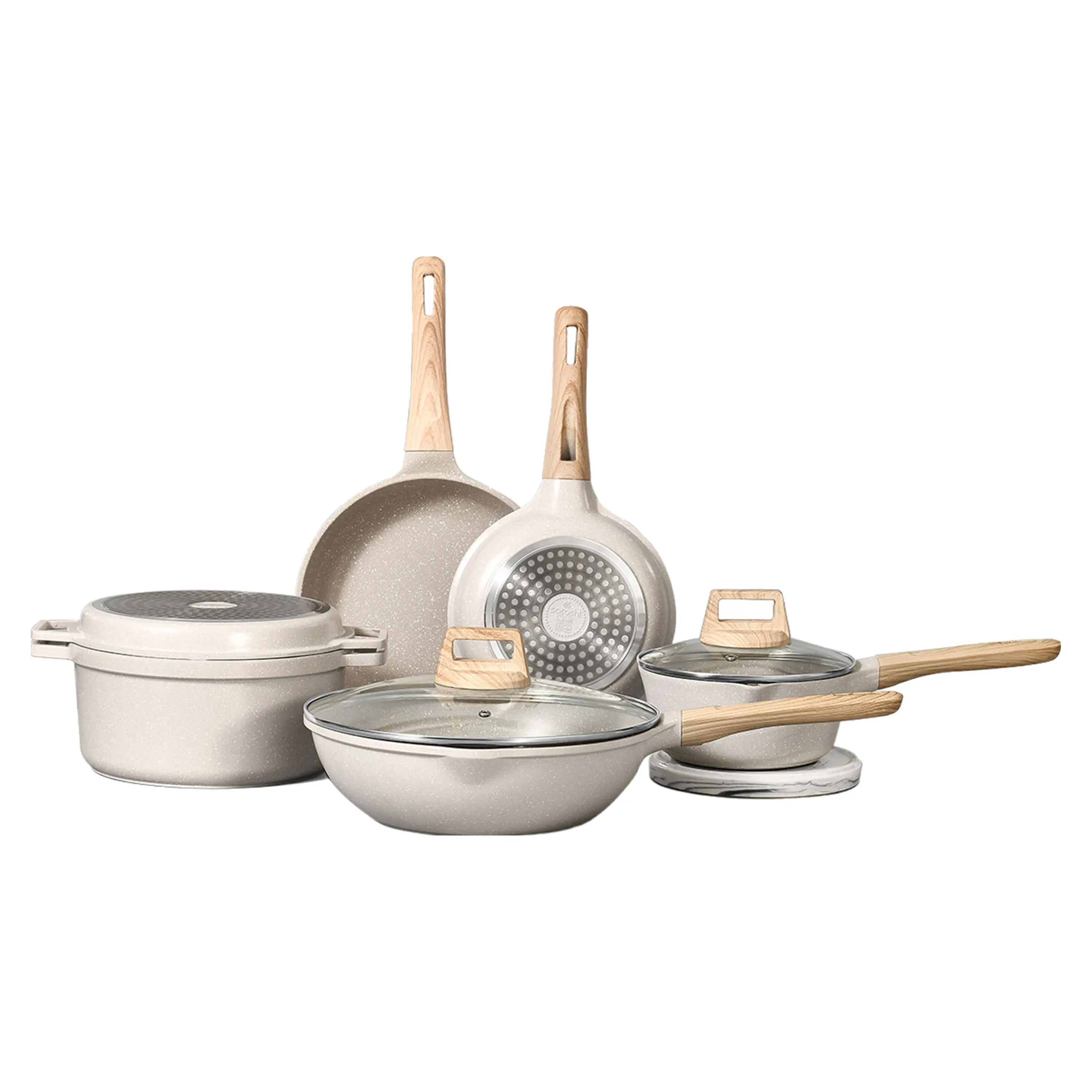 

Наборы посуды с гранитным антипригарным покрытием, прямые поставки с завода, горячая распродажа, литые кастрюли для приготовления пищи.