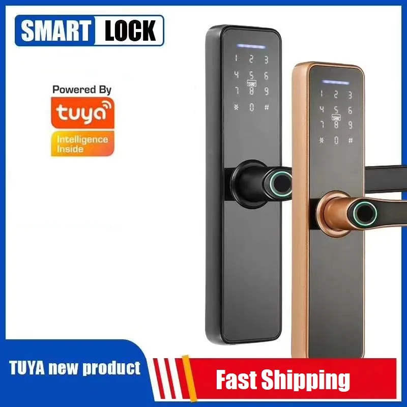 

Wafu Smart Fingerprint Lock Security Wireless Tuya Remote Control IC-Card Fechadura Password Electronic Door Unlock Invisible