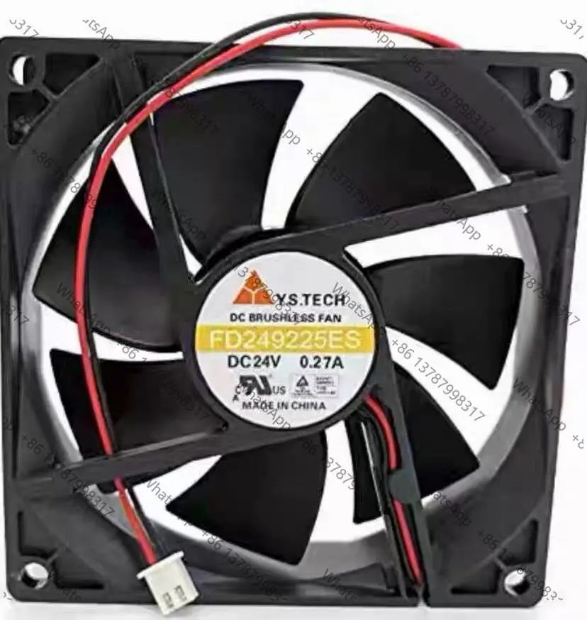 For  9025 9CM FD249225ES 24V 0.27A 2-wire DC fan