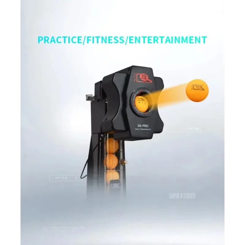 روبوت Huipang S6 لآلة تقديم تنس الطاولة، مدرب تنس طاولة قابل للبرمجة أوتوماتيكيًا بالكامل #5