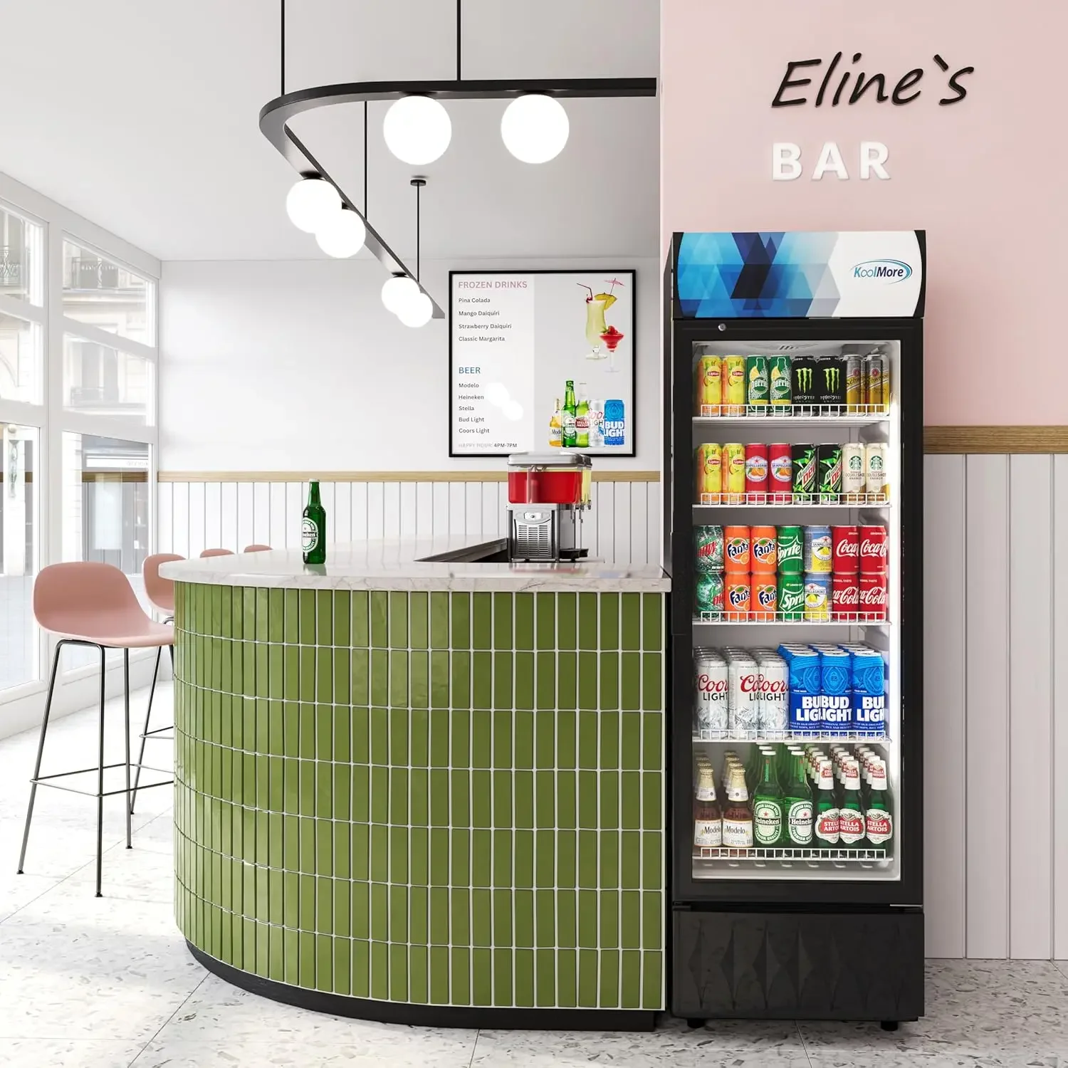 MDR-9CP Display-Refrigerator, 9 cu.ft. Single Swing Door, Black