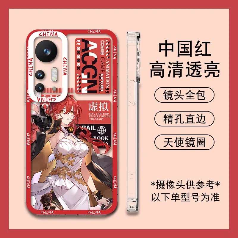 Custom Honkai: Star Rail Phone Case March 7th Bronya Seele Bailu Same Style Game Props Silver Wolf Tingyun Fu Xuan Kafka