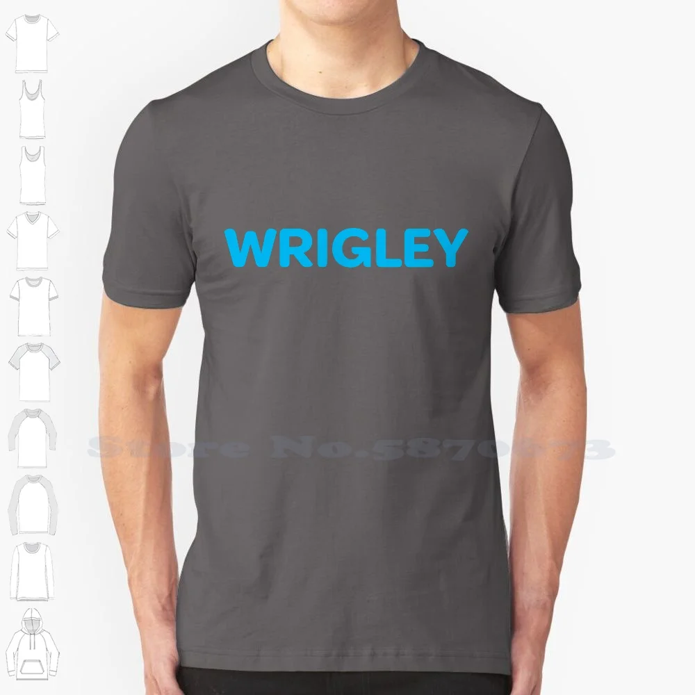 Wrigley Logo Casual Streetwear Print Logo T-shirt Graphic 100% Cotton Tee