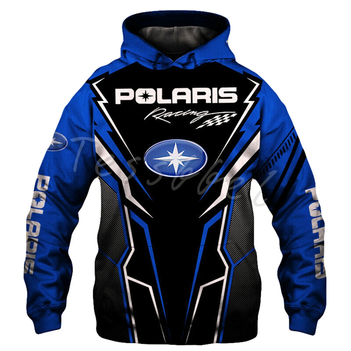 Sudadera con capucha con estampado 3D de Polaris Racing para hombre, sudadera con capucha para deportes extremos al aire libre, sudadera cómoda Extra grande para Otoño/Invierno