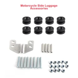 Motorcycle Side Luggage Case Fasteners Screw Spacers Bolts Frame Mount Bracket Accessories For flat Tube Universal Motor trunk