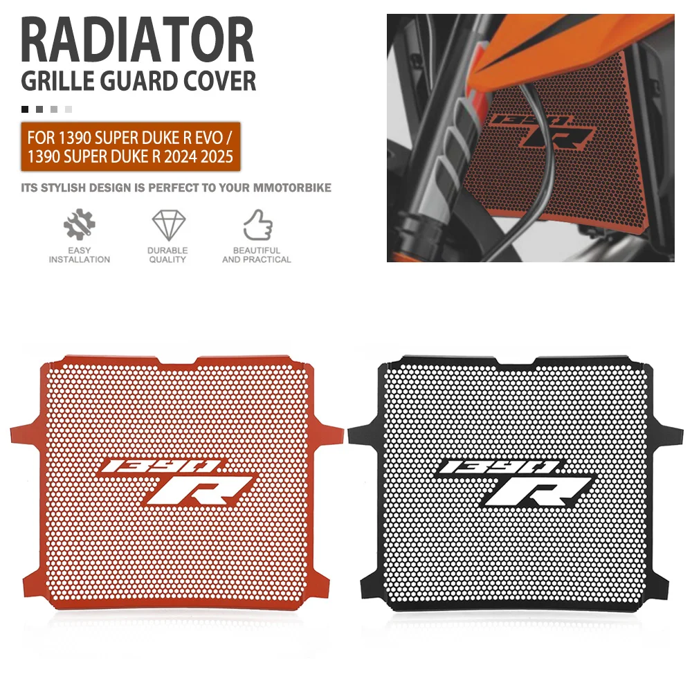 

Radiator Guard For 1390 Super Duke R Evo / 1390 Super Duke R 2024 2025 Motorcycle Radiator Grille Cover Protector Accessories