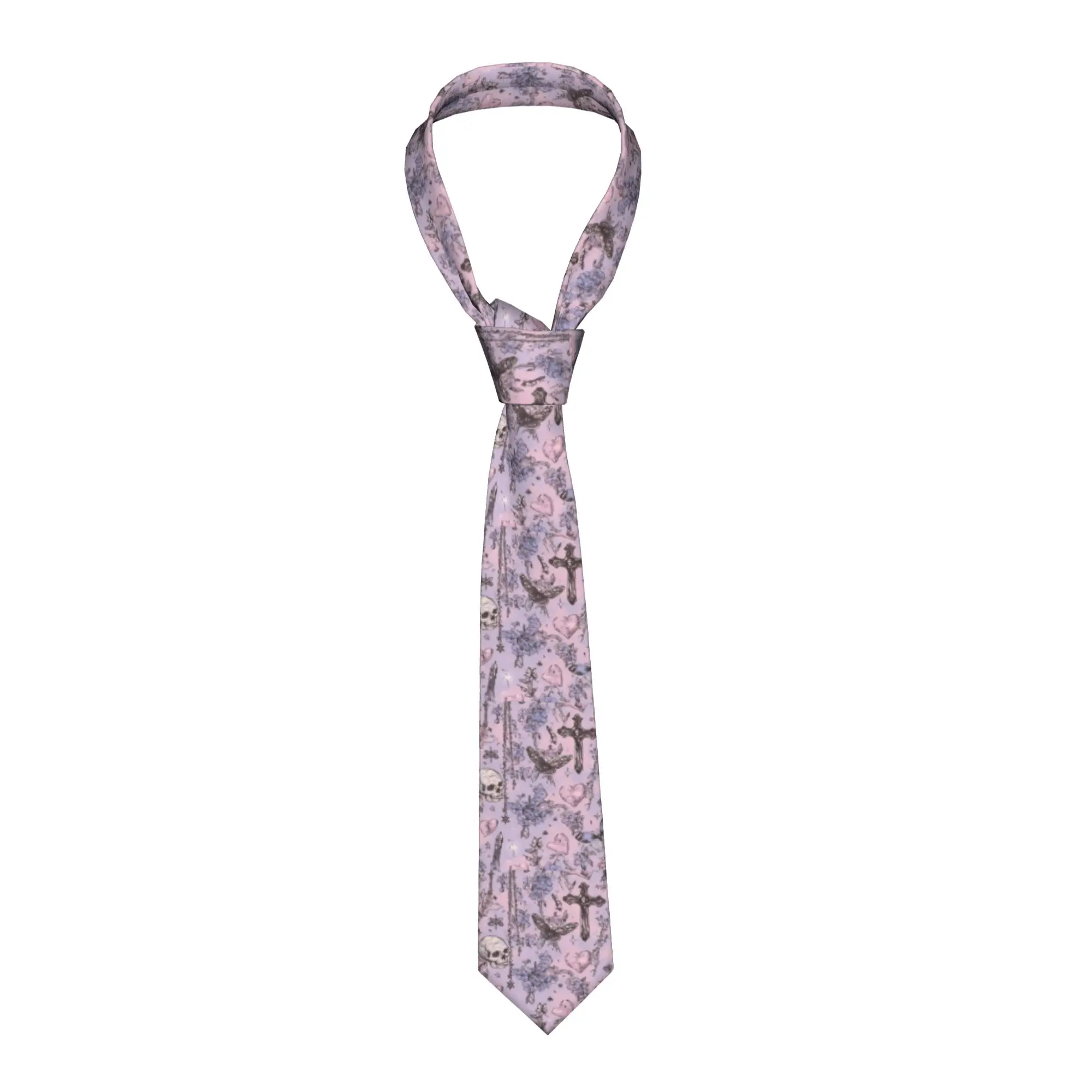 Halloween Gothic Unisex Necktie Slim 8 cm Narrow Creepy Spooky Neck Tie for Mens Suits Accessories Gravatas Wedding  Business