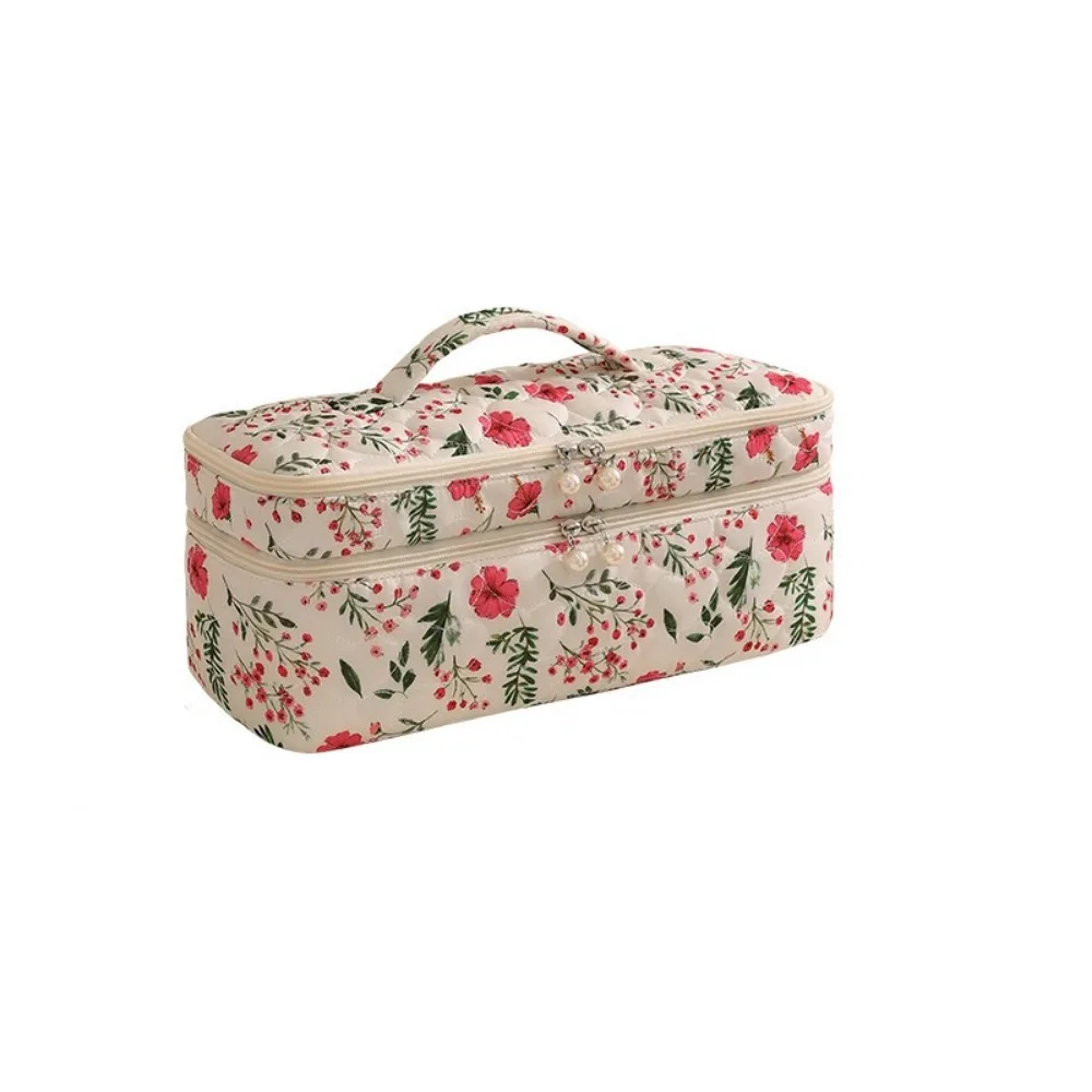 Sac de rangement pour sèche-cheveux à double couche, anti-poussière, grande capacité avec fermeture éclair, étui pour sèche-cheveux