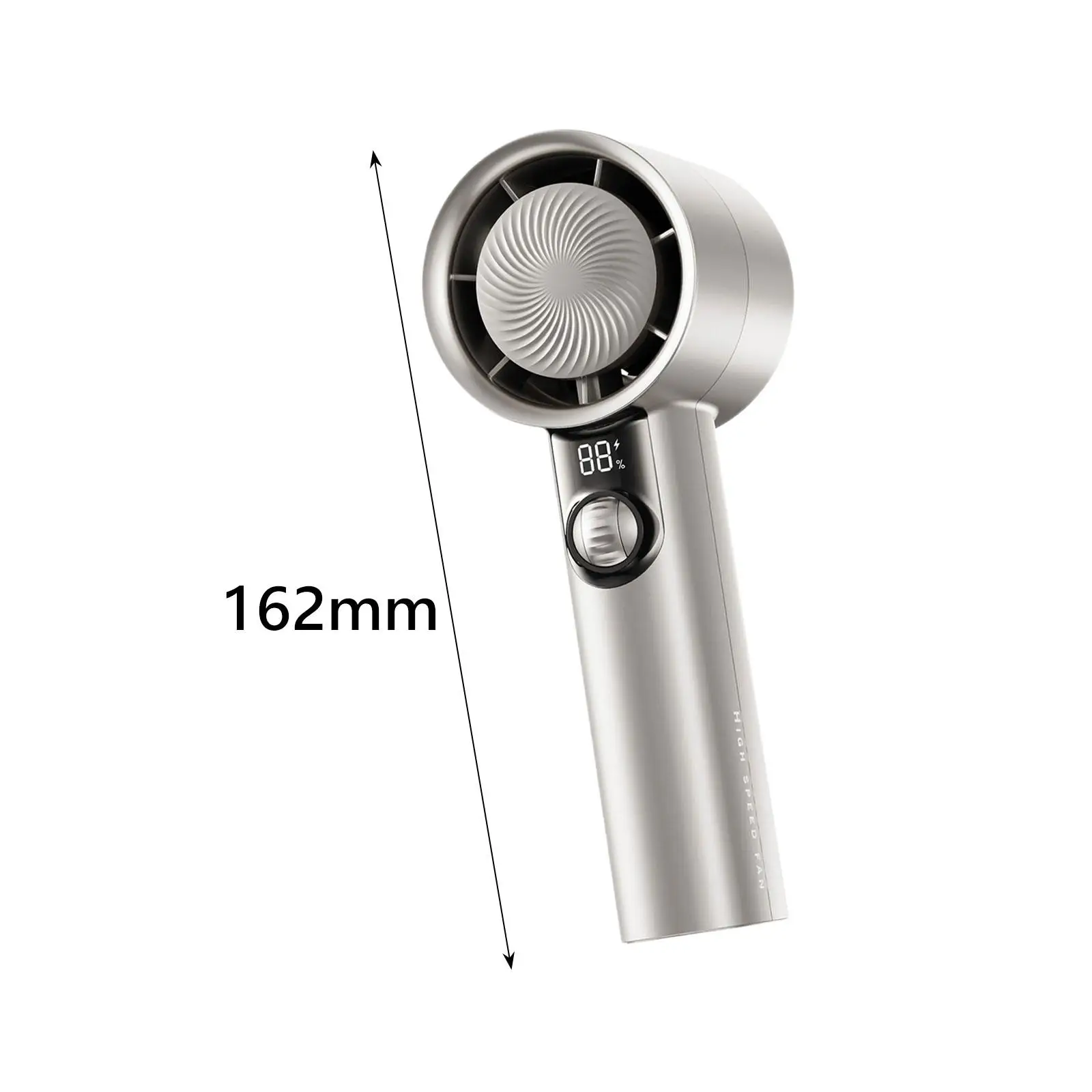 Hand Fan Quiet Operation Desk USB with LED Display Ice Compress Personal Fan for Travel Office Outdoor Indoor Backpacking Hiking