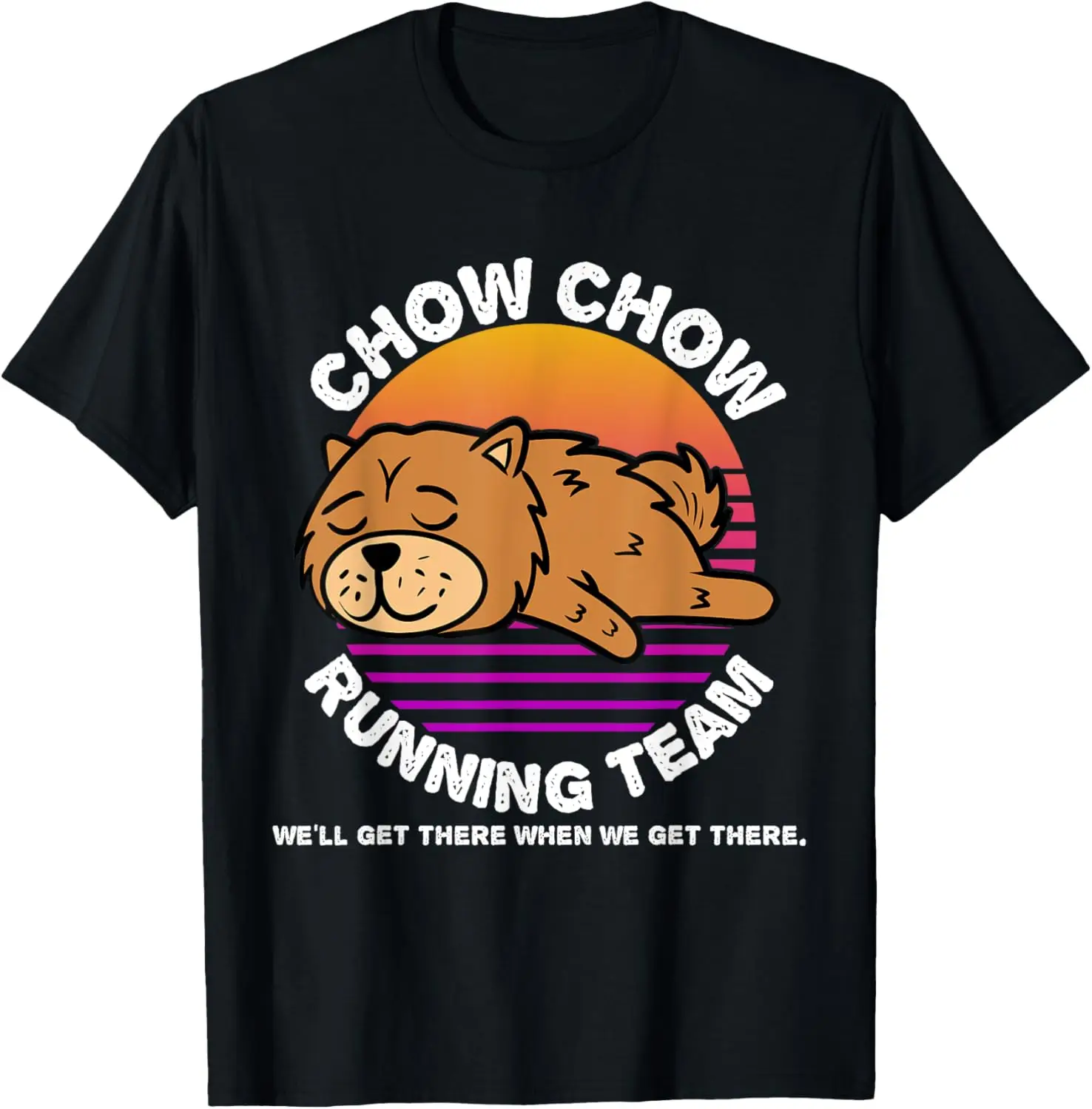 Funny Chow Chow Running Team Shirt Kids Men Women Gift T-Shirt