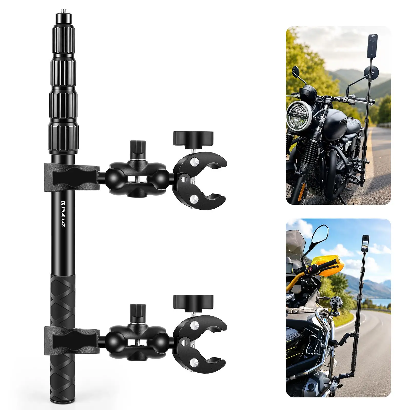PULUZ Cycling Quick Release Bracket with 150cm Locking Selfie Stick Set