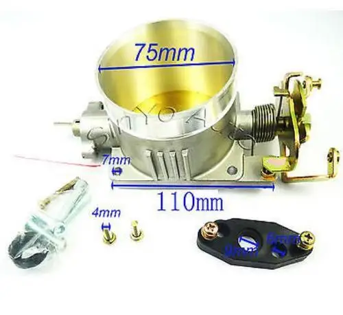 Cuerpo del acelerador de 75MM directo para Ford Mustang GT 4.6L SOHC GAS 96-04