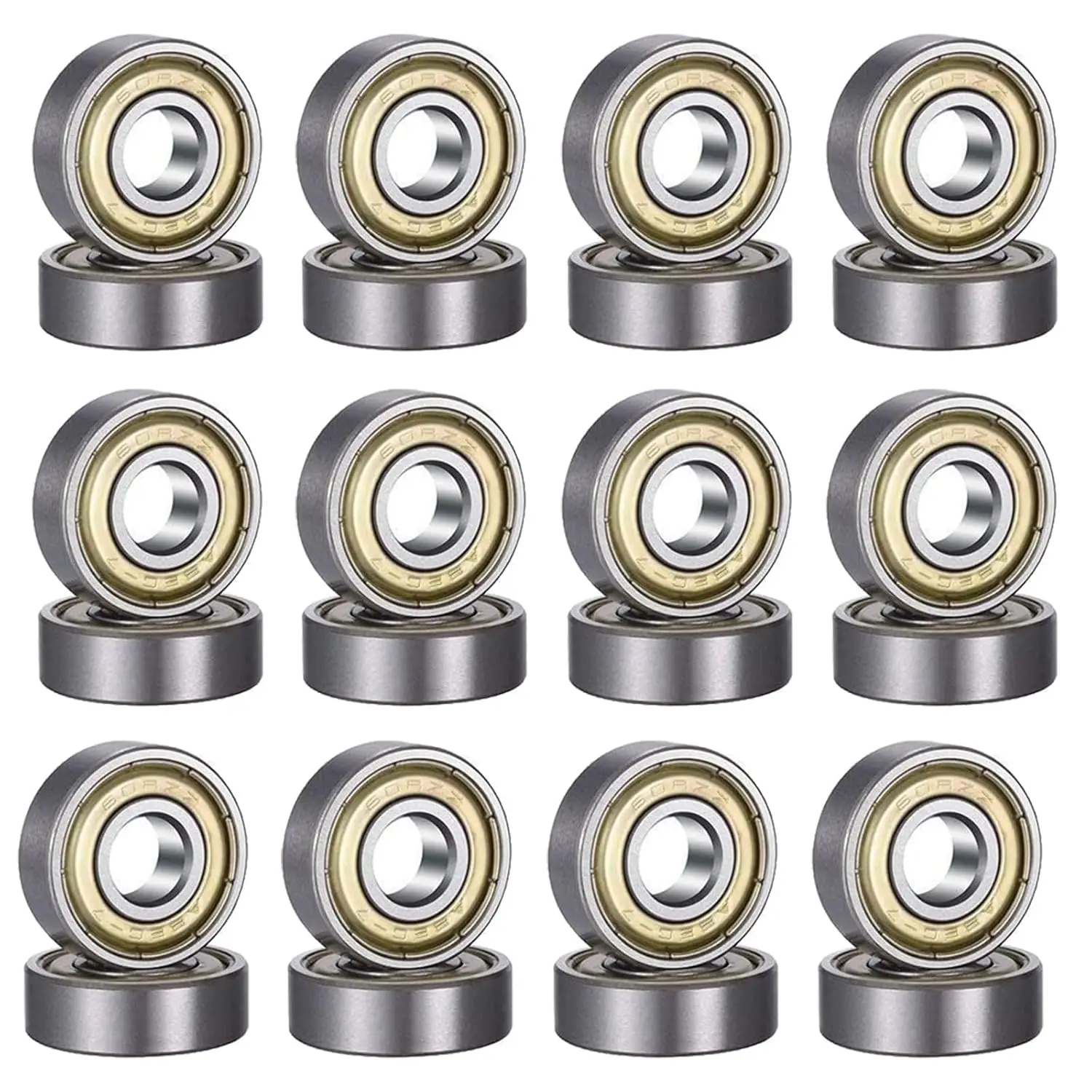 50-10pcs 608ZZ 608RS Deep Groove Ball Bearing Double Shielded Miniature Bicycle Bearing Replacement Parts for Roller Skate