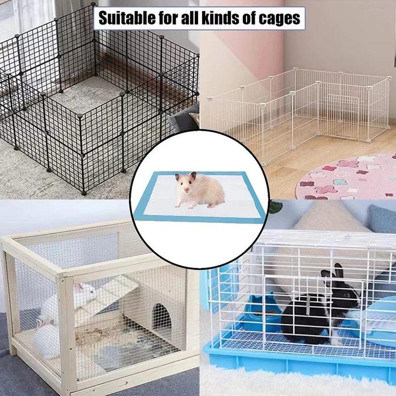20pcs Absorbent Dogs Diapers Disposable Puppy Training Pee Pads Quick Dry Surface Mat Clean Cushion Dog Supplies