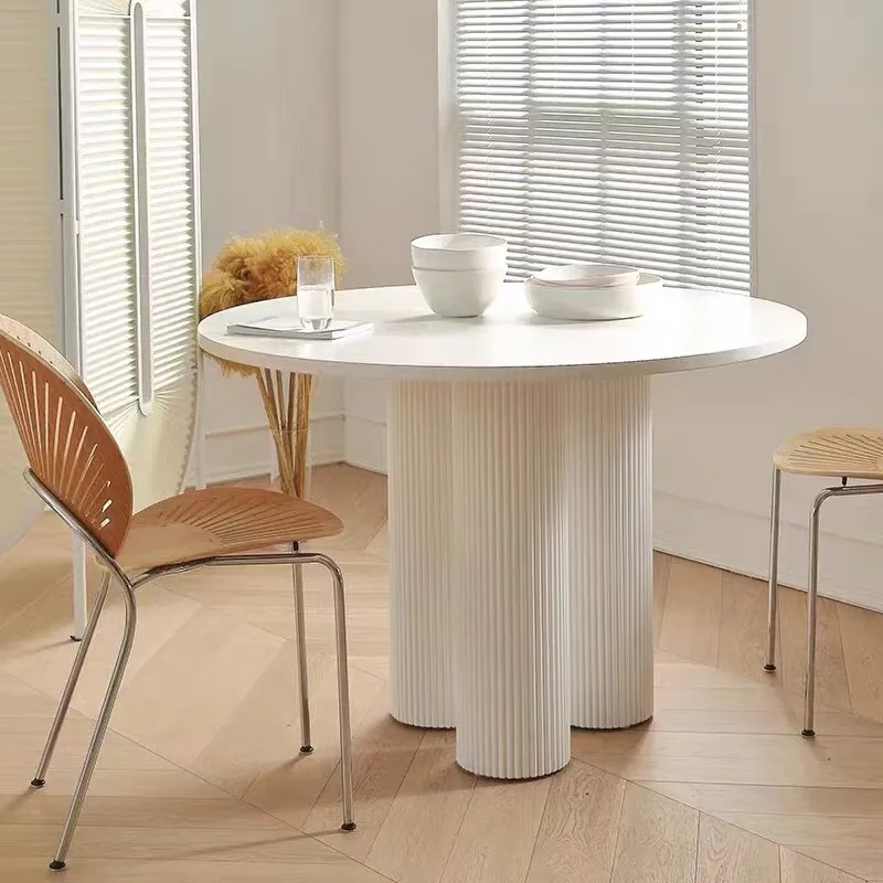 LMM wrought iron cylindrical semi-round table legs island table table base creative foot bracket