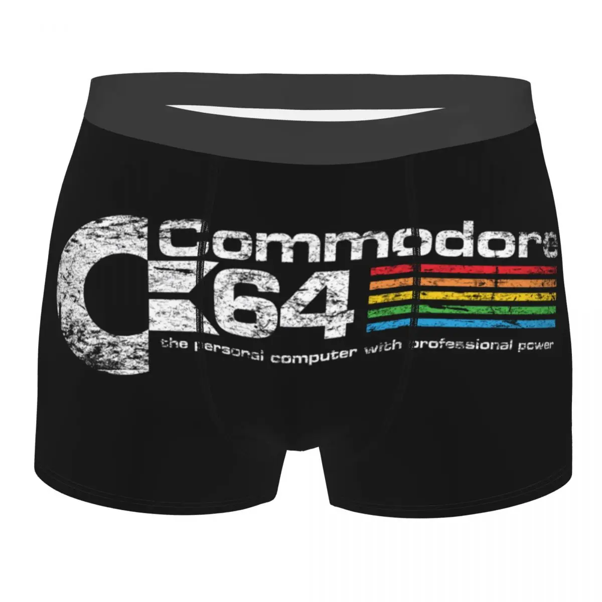 Retro Commodore 64 Boxer Shorts For Men 3D Printed C64 Amiga Computer Underwear Panties Briefs Stretch Underpants