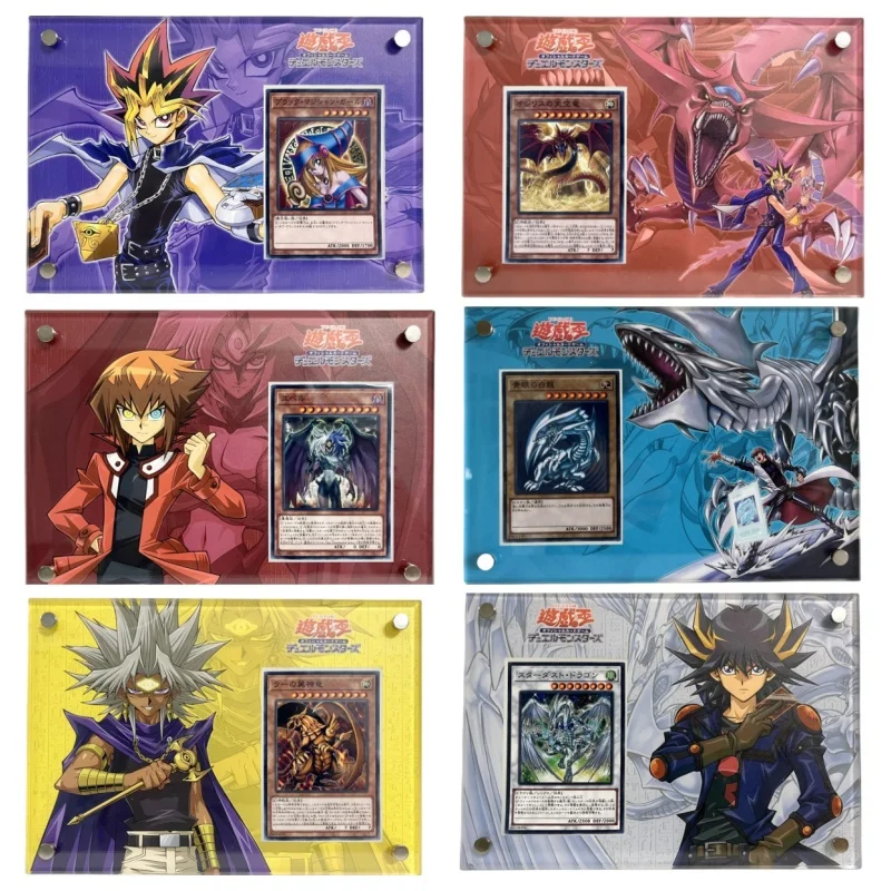 Yu-Gi-Oh Card Brick Egyptian God Seto Kaiba Yugi Muto joe Wheeler Akiza Izinski fai da te acrilico Action Toy figure collezione di giochi