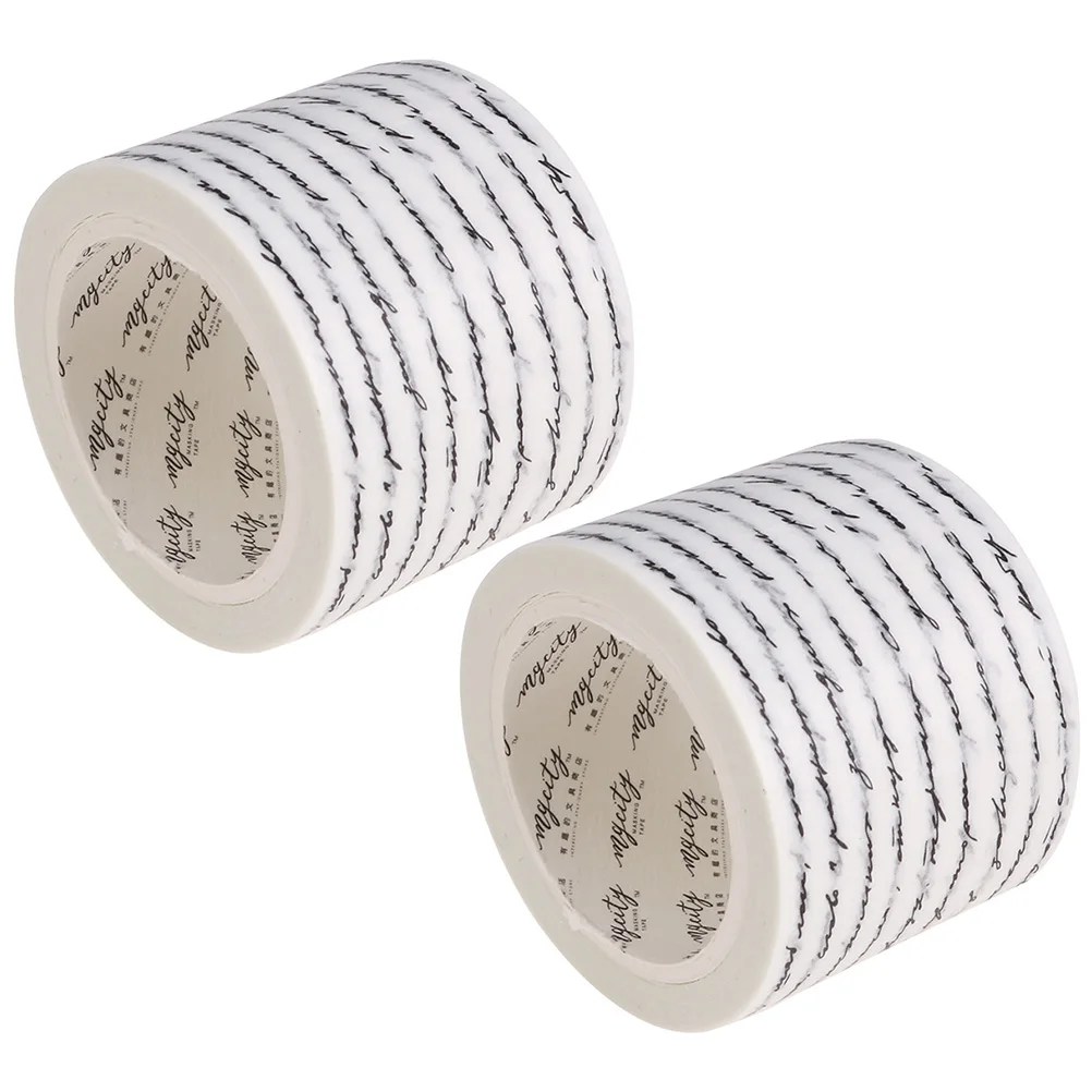 

2 Rolls Scrapbooking Tape Set Gothic Washi Decorative Adhesive Paper Tape for DIY Crafts Vintage Gift Wrapping Scrapbook DIY