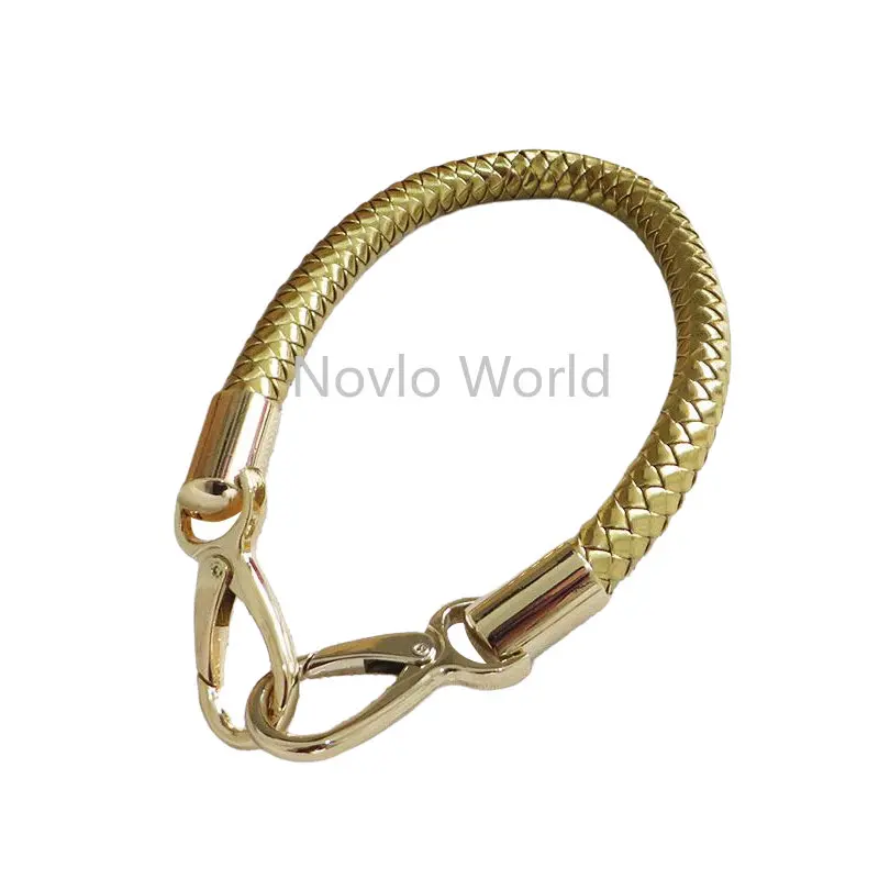 5PCS 30-45-60CM Braided Rope Handles For Lady Purse Handbag Shoulder Short Bags Strap Belts Crossbody Leather Handle Accessories