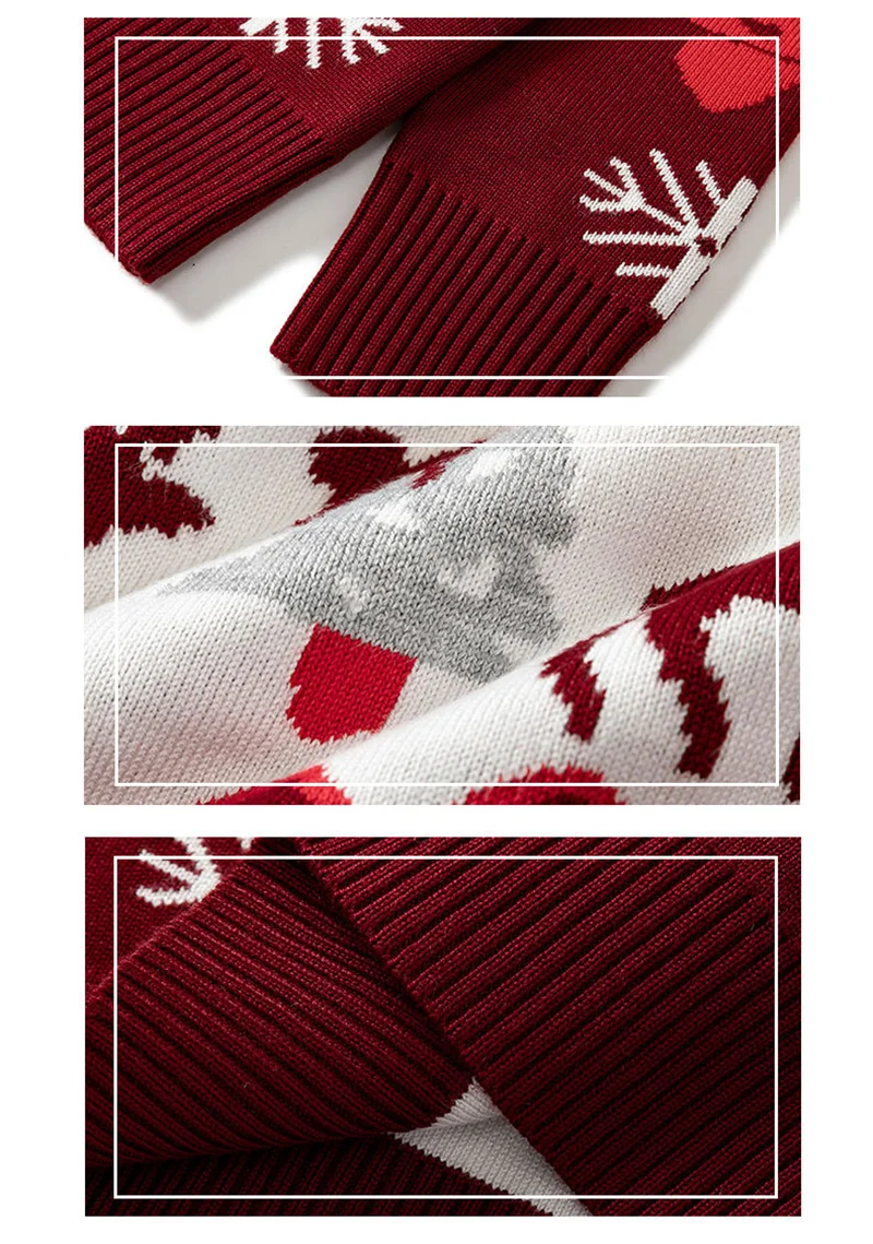 الشتاء عيد الميلاد سترة الفتيان الفتيات عيد الميلاد طباعة متماسكة البلوز القطن بلوزات الخريف الاطفال الملابس تريكو 2-6 سنوات