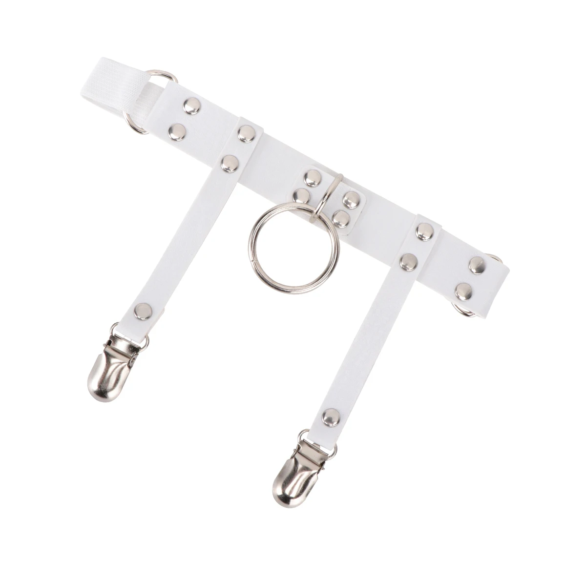 

1pc Simple Elastic Garter Punk Style Leg Ring For Cosplay Punk Rock Stretchy Belt Bind Game Accessory