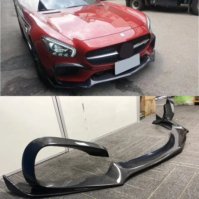 

For Mercedes Benz AMG GT GTS 2015-2016 Carbon Fiber Car Bumper Front Lip Diffuser Spoiler Body Kit