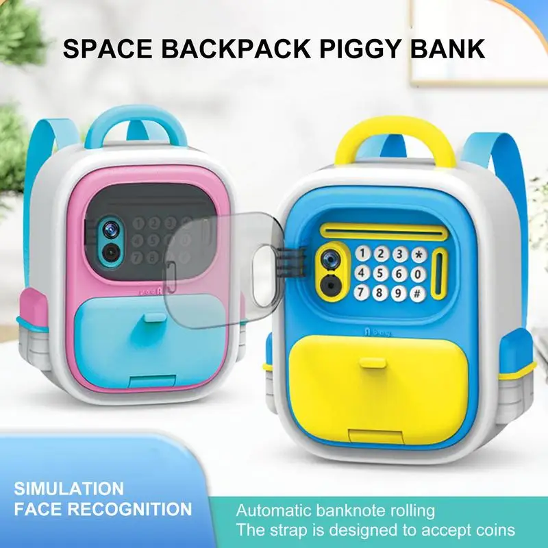 

Face Recognition Intelligence Cash Money Box Piggy Bank Atm For Children Digital Coins Cash Saving Safe Deposit Toys Kids Gift