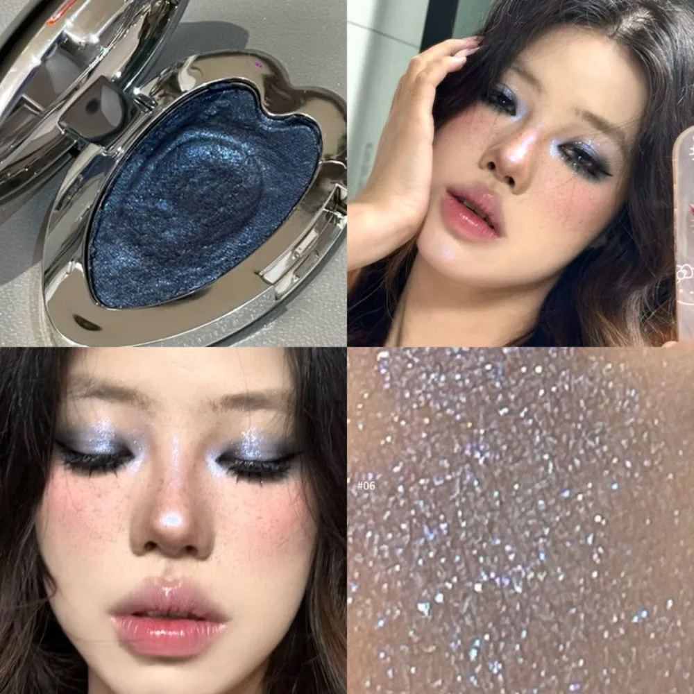 Paleta Cieni do Powiek z Brokatem, Połyskiem, Diamentowym Blaskiem, Metalicznym, Perłowym, Multichromowym i Rozświetlaczem