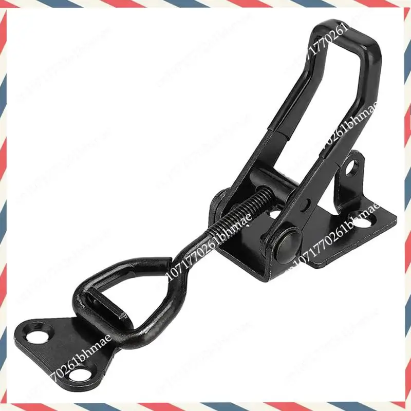-A21Z 4Pack Heavy Duty Toggle Clamp Latch,4003 Style 300Kg Capacity Pull Clamp Black Adjustable Quick Release Hasp Clamps