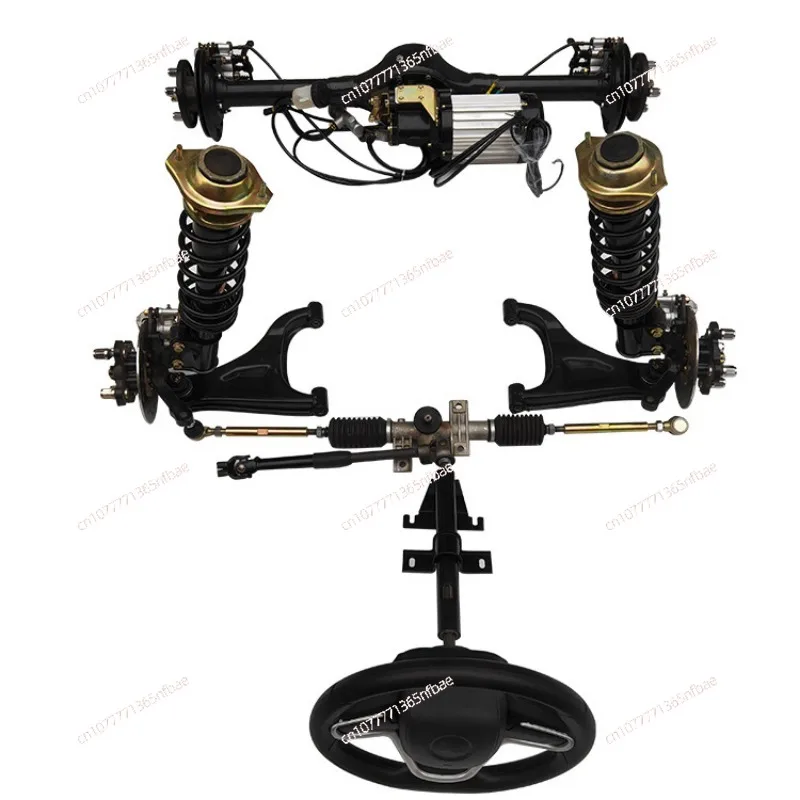 Electric four-wheel drive assembly Independent suspension assembly McPherson DC motor hydraulic disc brake rear axle assembly