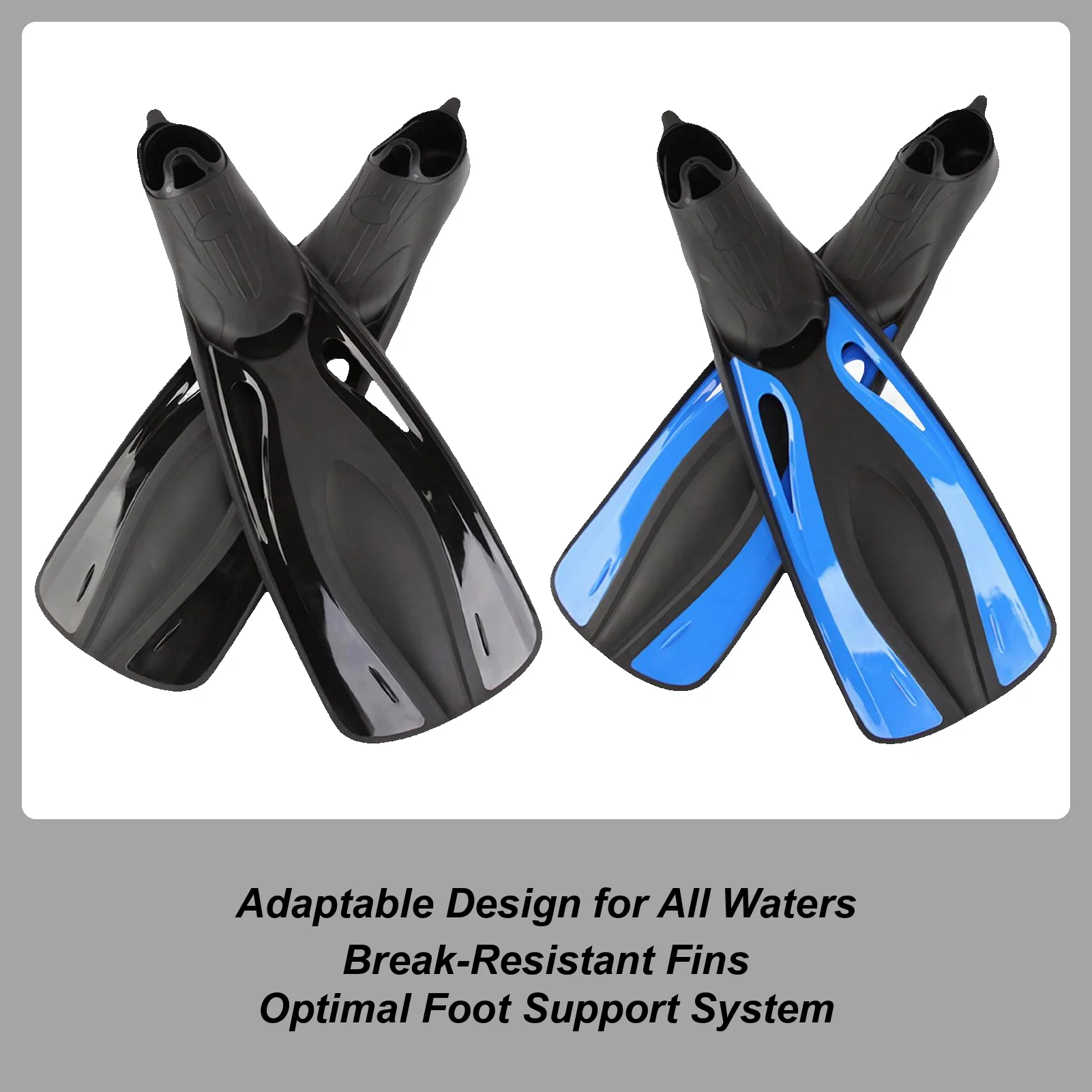 

1 Pair Snorkel Fins Adjustable Buckles Swimming Flippers Short PP Scuba Diving Shoes Open Heel Travel Size Adult Men Womens