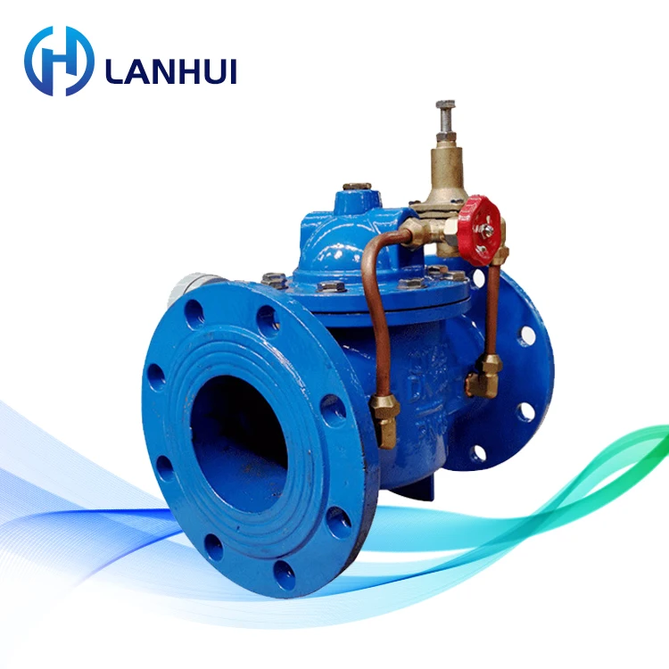 

LanHui DN50-DN300 Cast Iron Manual Operated Water Pressure Stabilizing & Reducing Valve Hydraulic Control OEM