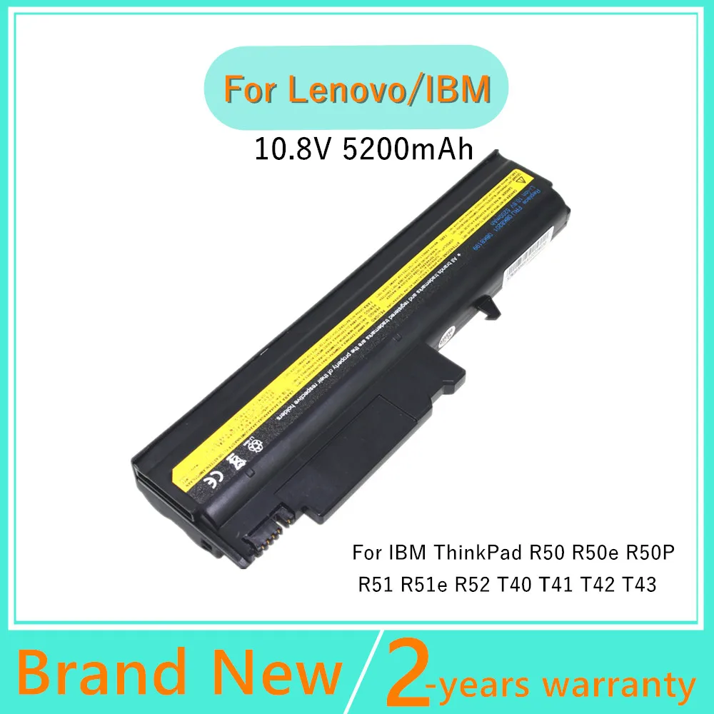 

Laptop battery for IBM ThinkPad R50 R51 T40p R51e T41 R50e T41p R52 T42 R50P T40 T43P T43 08K8192 92P1069 92P1074