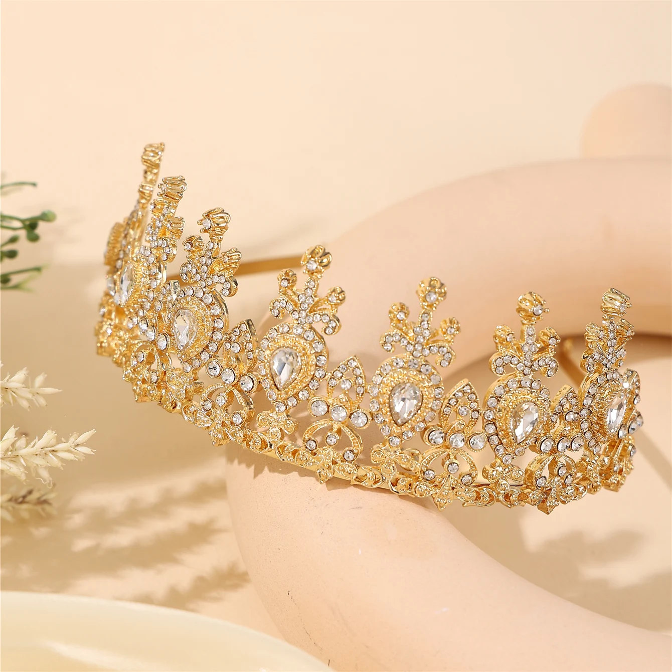 Best-selling Crown Free Shipping Moroccan Bride Wedding Queen Crown Women's Hair Accessories