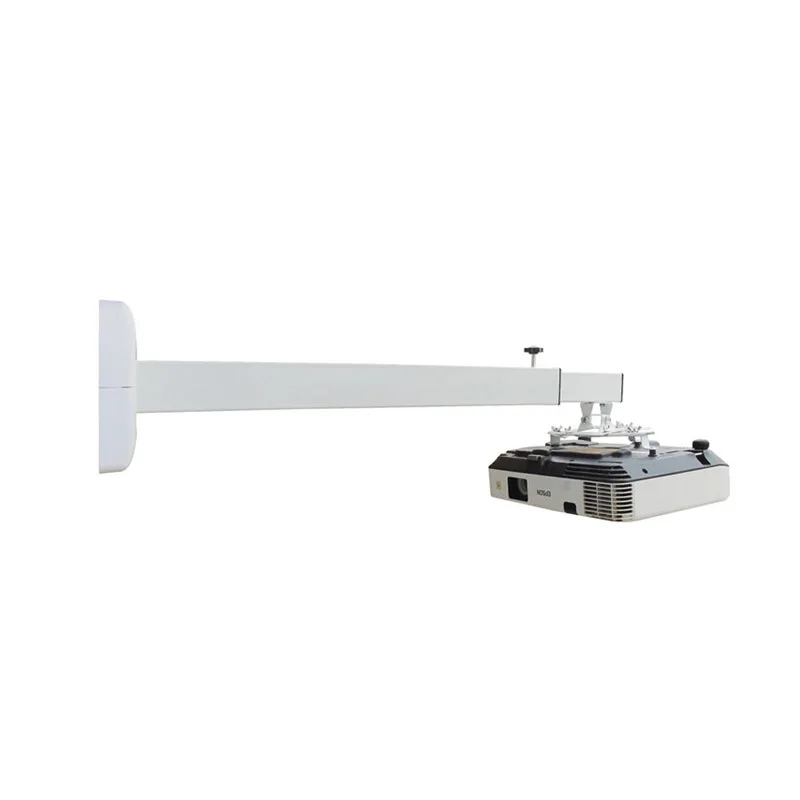 Cabide de projetor de foco curto de metal, prateleira telescópica de montagem na parede, suporte universal 0,6 m 1,2 m 1,5 m