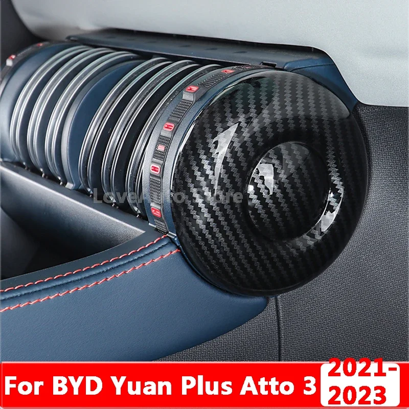 

For BYD Yuan Plus Atto 3 2021 2022 2023 Car Central Control Gear Instrument Panel Air Outlet Decoration Paste Cover Accessories